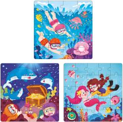 Bino PUZZLE Magnetické 3v1 moře skládačka 61 dílků