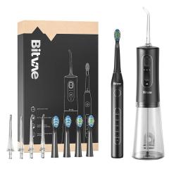 Bitvae Sonický zubní kartáček se sadou nástavců a ústní sprchou D2+C2 (černý) Bitvae Sonický zubní kartáček se sadou nástavců a ústní sprchou D2+C2 (černý)