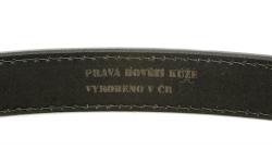 Black Hand 034-98 pánský černý kožený opasek šíře 28 mm