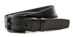 Black Hand 093-98 pánsky čierny kožený opasok šírka 38 mm