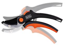 Blackdecker Nůžky zahradní s pogumovanou rukojetí