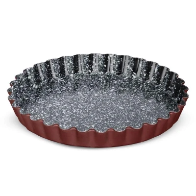 Blaumann Forma na koláč s keramickým povrchem 28x3,5 cm bronzová Cera stone Collection