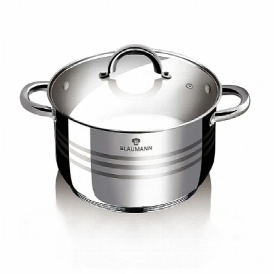 Blauman BLAUMANN Hrnec s poklicí nerez 20 cm Gourmet Line