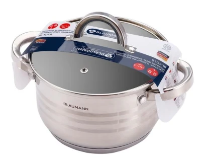Blaumann Kastrol s poklicí nerez 26 cm Gourmet Line