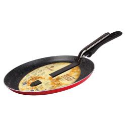 Blaumann Pánev na palačinky s obracečkou 24 cm červená