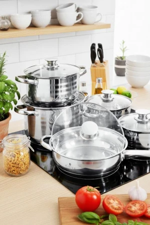 Blaumann Sada nádobí nerez 10 ks Jumbo Gourmet line