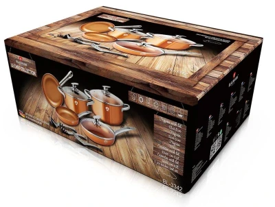 Blaumann Sada nádobí s nepřilnavým povrchem Le Chef Line Rosegold 11 ks
