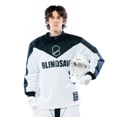 BLINDSAVE VAULT GOALIE JERSEY TOP WHITE BLACK