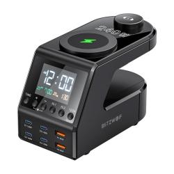 Blitzwolf Budík BW-FW10 s nabíječkou 2xUSB-A, 4xUSB-C, 240W Blitzwolf Budík BW-FW10 s nabíječkou 2xUSB-A, 4xUSB-C, 240W