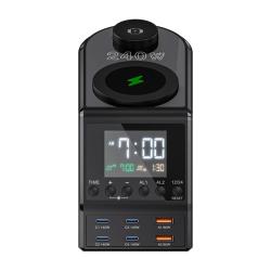 Blitzwolf Budík BW-FW10 s nabíječkou 2xUSB-A, 4xUSB-C, 240W