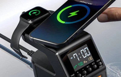 Blitzwolf Budík BW-FW10 s nabíječkou 2xUSB-A, 4xUSB-C, 240W
