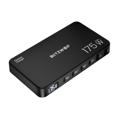 BlitzWolf BW-S30 černá 6 v 1 4xUSB-C + 2xUSB 175W nabíjecí stanice