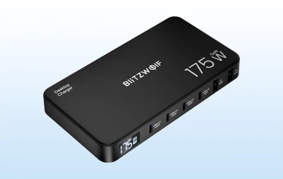 BlitzWolf BW-S30 černá 6 v 1 4xUSB-C + 2xUSB 175W nabíjecí stanice