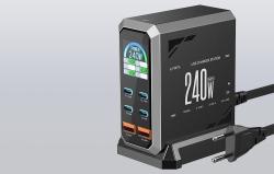 Blitzwolf BW-S31 2xUSB-A, 4xUSB-C, PD, 240W síťová nabíječka.