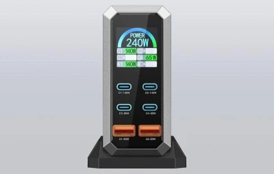 Blitzwolf BW-S31 2xUSB-A, 4xUSB-C, PD, 240W síťová nabíječka.