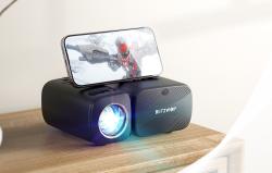 Blitzwolf BW-V3 Mini LED paprsek / projektor, Wi-Fi + Bluetooth (černý)