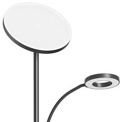 Blitzwolf Dvojitá stojací lampa s dálkovým ovládáním BlitzWill BWL-FL-0001, 36W (černá)