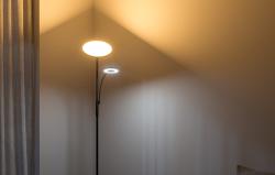 Blitzwolf Dvojitá stojací lampa s dálkovým ovládáním BlitzWill BWL-FL-0001, 36W (černá)