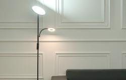 Blitzwolf Dvojitá stojací lampa s dálkovým ovládáním BlitzWill BWL-FL-0001, 36W (černá)