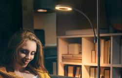 Blitzwolf Dvojitá stojací lampa s dálkovým ovládáním BlitzWill BWL-FL-0001, 36W (černá)