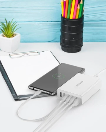 BlitzWolf BW-S15 bílá 60W 6x USB QC 3.0 nabíječka