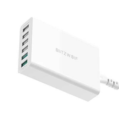 BlitzWolf BW-S15 bílá 60W 6x USB QC 3.0 nabíječka