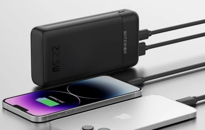 BlitzWolf BW-P22 černá 20000mAh 22,5W powerbanka