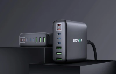 BlitzWolf BW-S26 250W černá síťová nabíječka