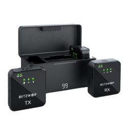 Blitzwolf Wireless Microphone, BW-SX63, 1000mAh (black)