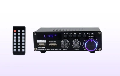 Blitzwolf Zvukový zesilovač AS-22, 45 W, Bluetooth 5.0, USB + dálkové ovládání (černý)