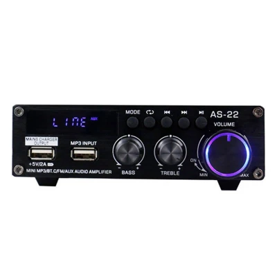 Blitzwolf Zvukový zesilovač AS-22, 45 W, Bluetooth 5.0, USB + dálkové ovládání (černý)