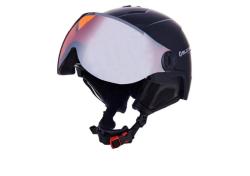 Blizzard Double Visor black matt orange lens mirror lyžařská helma POUZE Velikost 56-59 cm (VÝPRODEJ)