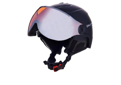 Blizzard Double Visor black matt orange lens mirror lyžařská helma