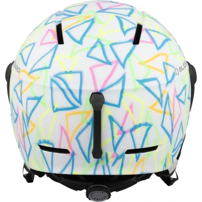 Blizzard Flash Visor junior white/multicolor lyžařská přilba se štítem