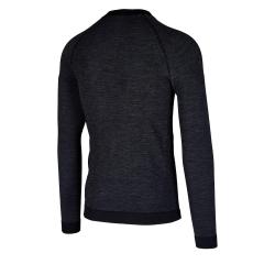 Blizzard Mens long sleeve merino wool anthracite