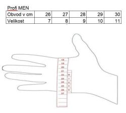 Blizzard Reflex ski gloves black/green POUZE Velikost 7 (VÝPRODEJ)