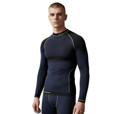Blizzard SHORT CUT-Mens long sleeve anthracite/neon yellow Blizzard SHORT CUT-Mens long sleeve anthracite/neon yellow