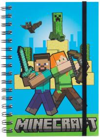 Blok kroužkový notes A5 Minecraft linkovaný dětský zápisník Blok kroužkový notes A5 Minecraft linkovaný dětský zápisník