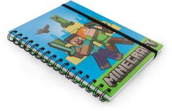 Blok krúžkový notes A5 Minecraft linkovaný detský zápisník