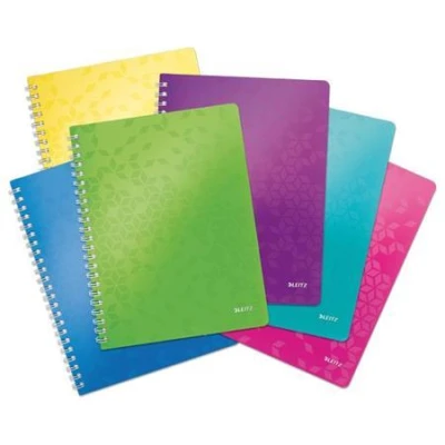 Leitz Blok WOW A5, PP, linka, černá Leitz Blok WOW A5, PP, linka, černá