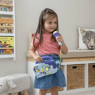BLUEY Boombox baby hudební systém na baterie Světlo Zvuk