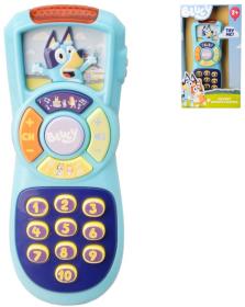 BLUEY Dálkové baby ovládání TV na baterie Světlo Zvuk BLUEY Dálkové baby ovládání TV na baterie Světlo Zvuk