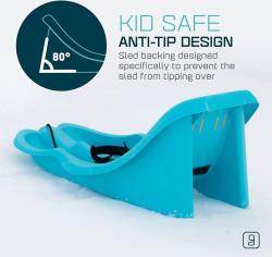 Boby Baby RIDER s opěrkou a popruhy pro miminko Modré plast