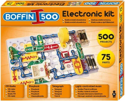 Boffin I. 500 Elektronická stavebnice 500 projektů 75 součástek na baterie