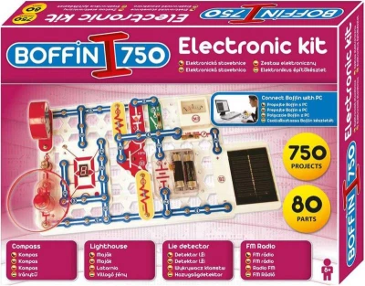 Boffin I. 750 Elektronická stavebnice 750 projektů 80 součástek na baterie