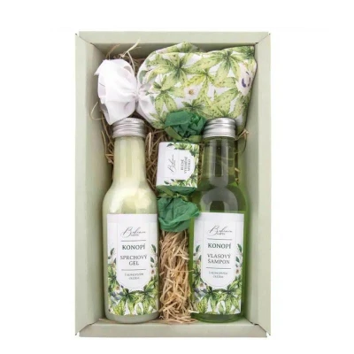Bohemia Kosmetický balíček s konopným olejem – sprchový gel 200 ml, šampon 200 ml, mýdlo 30 g a sůl 150 g (VÝPRODEJ) Bohemia Kosmetický balíček s konopným olejem – sprchový gel 200 ml, šampon 200 ml, mýdlo 30 g a sůl 150 g (VÝPRODEJ)