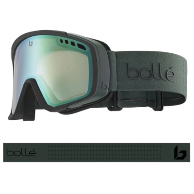 Bolle MAMMOTH Black Forest Matte - Phantom Green Emerald Photochromic Cat 1 to 3 lyžařské brýle