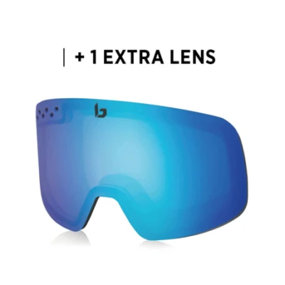 Bolle NEVADA NEO Black Matte - Sunrise Cat 2 Light Vermillon Blue Cat 1 lyžařské brýle