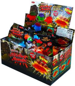 Bomba zábavná na házení DINOSAURUS lepkavá 4 druhy v sáčku