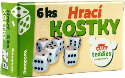 Bonaparte Hra kocky hracia 13x13mm set 6ks (spoločenská hra)